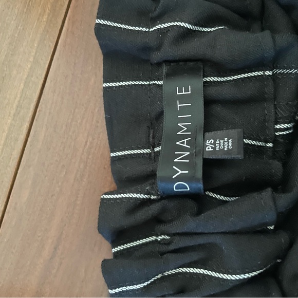 Wideleg black and white Dynamite pants - Picture 2 of 3